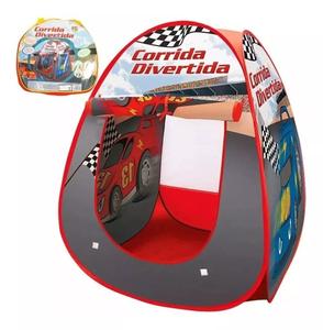 Barraca Infantil Dobrável Toca Tenda Cabana Menino Corrida Divertida DM Toys DMT4691