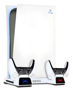 Base Para Ps5 Fat Cooler Resfriamento Carregador 2 Controles