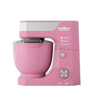 Batedeira Planetária Britânia Rosa 900w Tigela 5l 127v