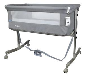 Berço Portátil Sleep 3 em 1 Moisés Co-bed Acopla na Cama Cinza Kababy