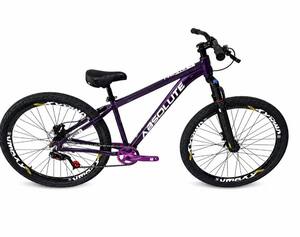 Bicicleta aro 26 Absolute Nero 5 Roxo single Freio a disco Mecanico