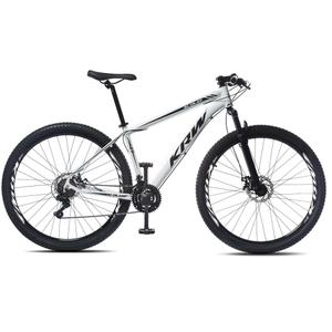 Bicicleta KRW Aro 29 Alumínio 24 Velocidades MTB Câmbio Importado Freio a Disco Suspensão Dianteira X32