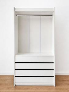 Cabideiro Com Gaveta 100% Mdf Branco - Suprema Móveis