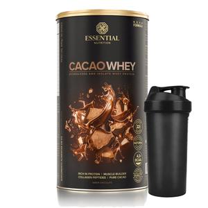 Cacao Whey 840g - Essential + Coqueteleira