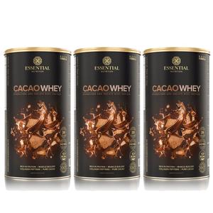 Cacao Whey 840g - Essential Nutrition - 3 unidades