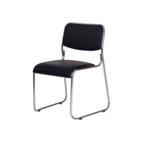 Cadeira De Escritório Dakar Secretária Home Office Preta Base Fixa Cromada Suporta 120kg Confortável