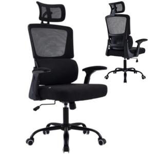 Cadeira de Escritório Gamer Clanm Ronin Ergonômica Apoio de Braço  Ajustável Base de Metal Suporta Até 120Kg Tela Mesh