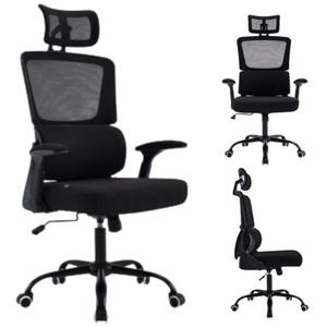 Cadeira de Escritório Gamer Ergonômica Base de Metal Apoio de Braço  Ajustável Suporta Até 120Kg Tela Mesh  Clanm Ronin