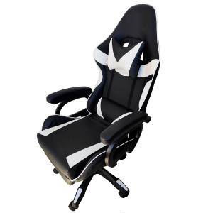 Cadeira Escritório Gamer Estofada Material Sintético Branco