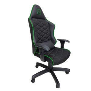 Cadeira Escritório Gamer material sintético com Relax Preto/Verde