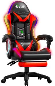 Cadeira Gamer Czlolo RGB com LED, Massagem Lombar e Reclinação
