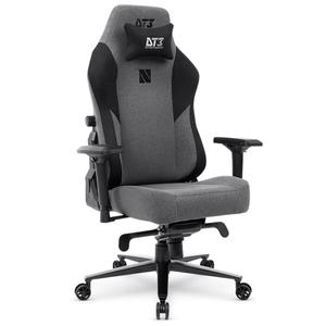 Cadeira Gamer Ergonômica DT3 Nero, Até 140kg, com Almofada, Reclinável, Braço 4D, Cilindro de Gás Classe 4, Grafite - 13748-3