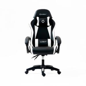 Cadeira Gamer Husky Storm 100, Até 120kg, Almofadas, Reclinável 135º, PU, Preta E Branca - HCG100PTBR