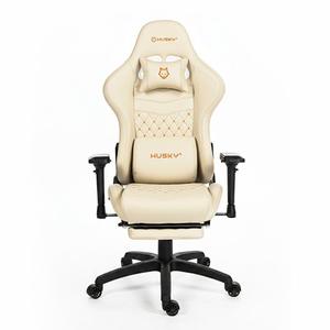 Cadeira Gamer Husky Tempest 4D, Até 145kg, Braços 4D, Almofadas, Reclinável 150º, PU, Descanso para Pés, Branca - HCG700BR4D