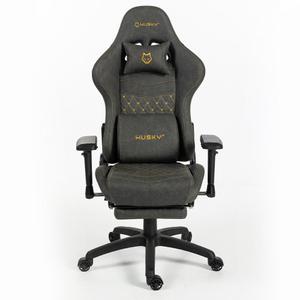 Cadeira Gamer Husky Tempest 4D, Até 145kg, Braços 4D, Almofadas, Reclinável 150º, PU, Descanso para Pés, Cinza - HCG700CZ4D