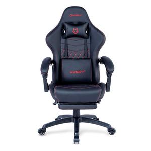 Cadeira Gamer Husky Tempest 700, Até 145kg, Almofadas, Reclinável 150º, PU, Descanso para Pés, Preta e Vermelha - HCG700PTVR