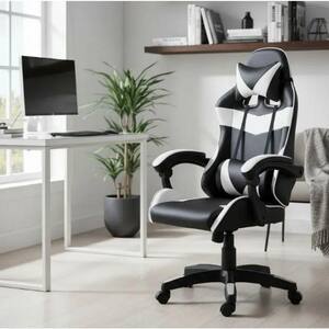 Cadeira Gamer Preta E Branca
