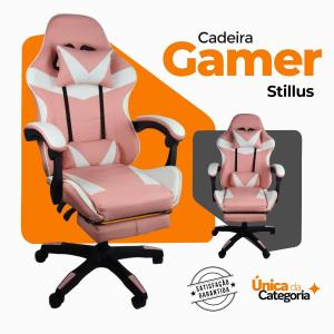 Cadeira Gamer Stillus Ergonômica Oficial com Apoio Para os Pés