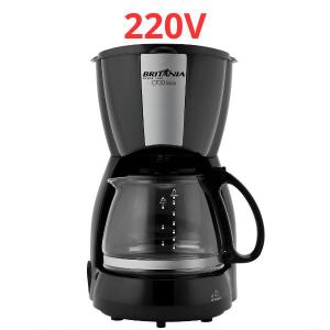 Cafeteira Britânia CP30 Inox 30 Cafés 1.2L Jarra de Vidro Sistema CortaPingo Filtro Lavável Placa de Aquecimento