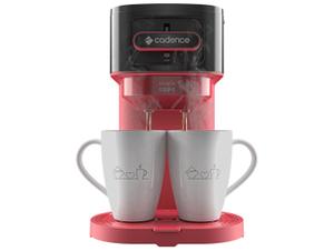 Cafeteira Cadence Single Up 2 Cafés Preta e Vermelha CAF230
