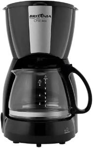 Cafeteira Elétrica Britânia CP30 800W 30 Cafés Jarra de Vidro Filtro Permanente Inox