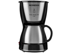 Cafeteira Elétrica Mondial Dolce Arome Inox Prepara Até 15 Xícaras de Café
