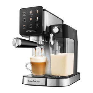 Cafeteira Espresso Automática Dolce Latte 20 bar Mondial Preto e Inox CCL01 127V