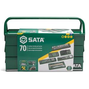 Caixa Com Jogo De Ferramentas 70 Peças ST95104A70 Sata
