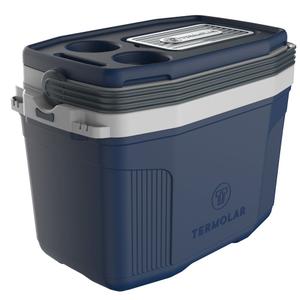 Caixa Cooler Termica 20 Litros Termolar Azul Original Para 26 Latinhas