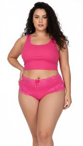 Calcinha Plus size Amanda com renda