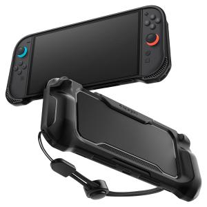 Capa Spigen Rugged Armor para Nintendo Switch 2 - preta fosca
