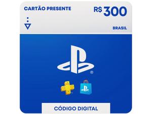 Cartão Presente Digital PlayStation Store R$ 300,00