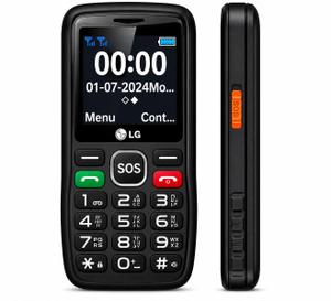 Celular para Idoso LG_G365 4G Teclas Grandes e Lanterna Pretocinza