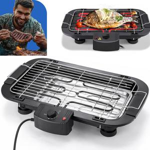 Churrasqueira Elétrica Portátil Apartamento Sem Fumaça Grill 2000w Grande Linha Premium