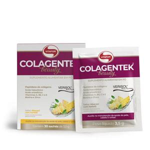 Colagentek Beauty 30 Sachês 3,5g Vitafor Sabor:Abacaxi com Hortelã