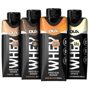 Combo 4x Shake Dux 250ml - Bebida Proteica Whey Pronto para Beber