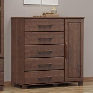 Cômoda Sapateira 5 Gavetas 1 Porta Ouro Café Madeira Pinus - Finestra
