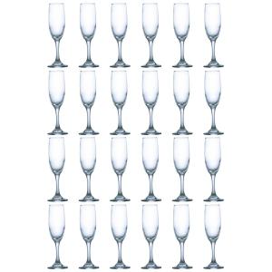 Conjunto 24 Taças Vidro 180ml Espumante Luxo Festas
