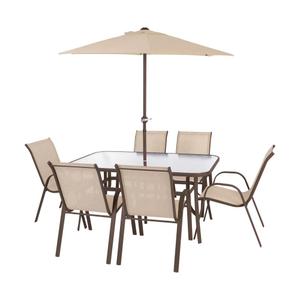 Conjunto Mesa, Cadeiras e Guarda-Sol Texas Mor Life