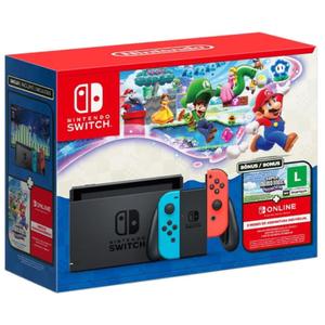 Console Nintendo Switch + Super Mario Bros. Wonder + 3 Meses de Assinatura Nintendo Switch Online
