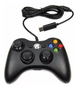 Controle Video Game Xbx 360 Com Fio Joystick E Pc