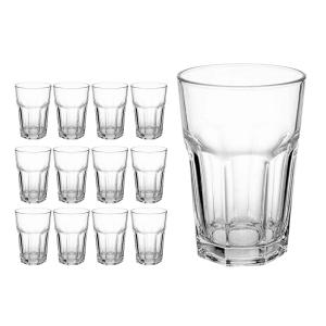 Copo de Vidro 350ml Vitamina Transparentes Drink 12 Unidades