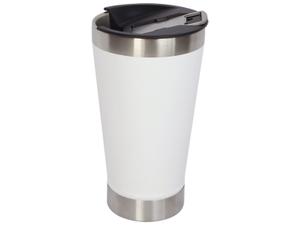 Copo Térmico Fratelli para Cerveja Premium Branco 400ml com Tampa e Abridor