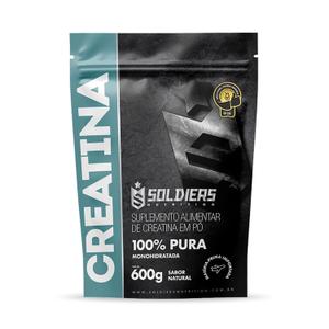 Creatina Monohidratada 600g - 100% Pura Importada - Soldiers Nutrition