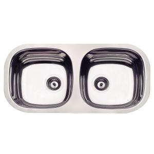 Cuba de embutir Tramontina Isis 2C 34 BL em Aço Inox Polido 72x34 cm