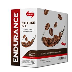 Endurance Caffeine Gel Vitafor Caixa 12 sachês Mocha