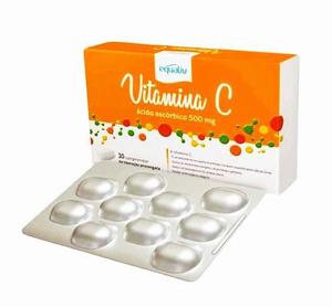 Equaliv Vitamina C ácido ascórbico suplemento alimentar 500mg 30 comprimidos