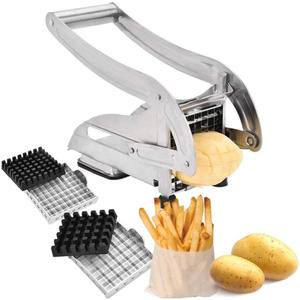 Fatiador de batata palito manual picador cortador aço inox