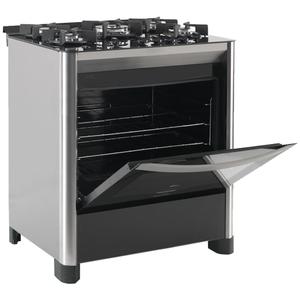 Fogão 5 Bocas de Piso Fischer Tripla Chama Gran Cheff Gás com Dourador