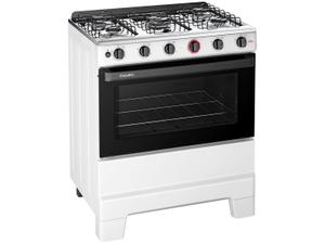 Fogão 5 Bocas Esmaltec Branco Ideal Super BR 5121